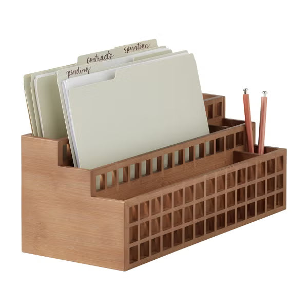 Bamboo Desk Organizer
