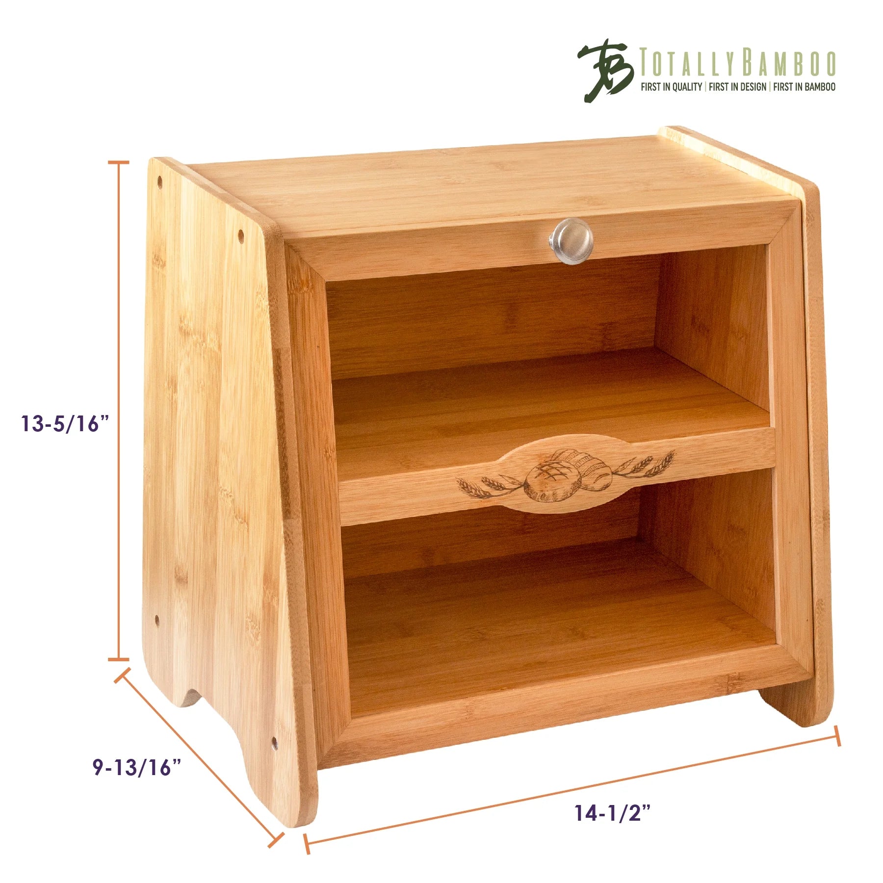 Natural Bamboo Bread Box