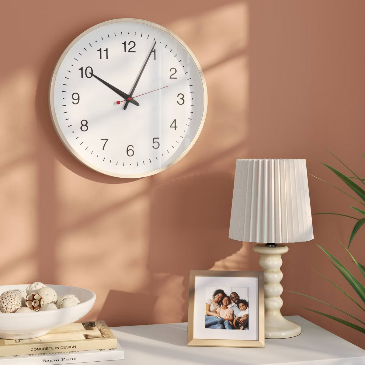 Wood Grain Wall Clock
