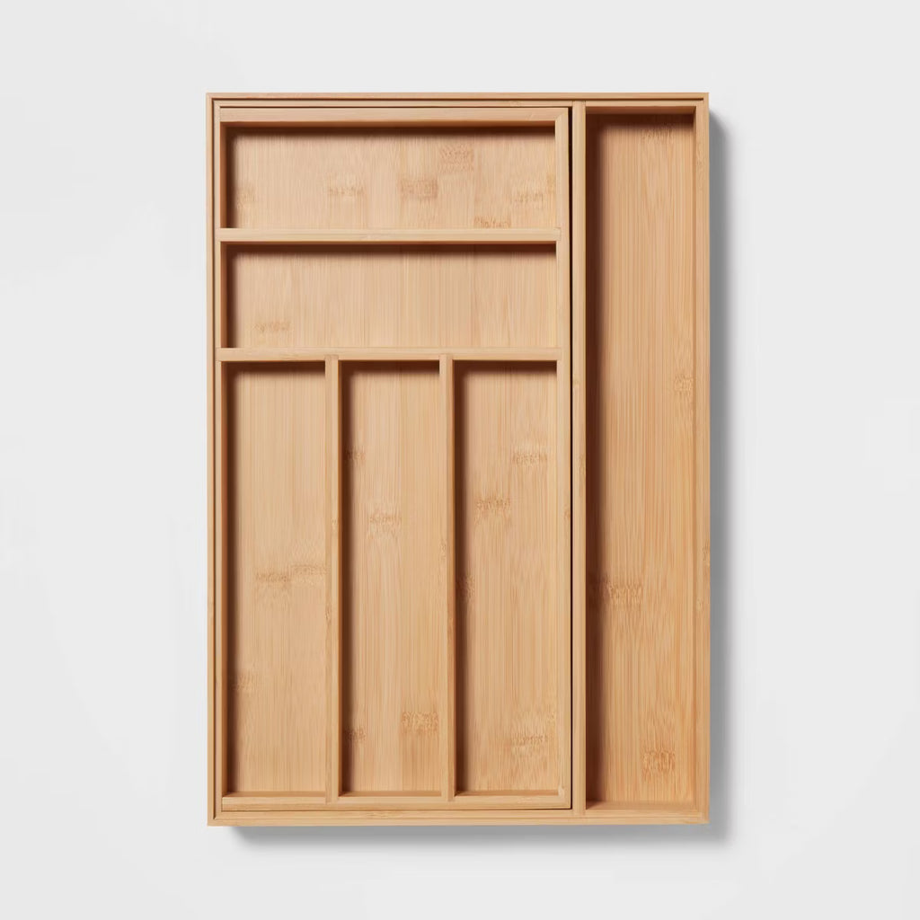 Bamboo Cutlery Organizer
