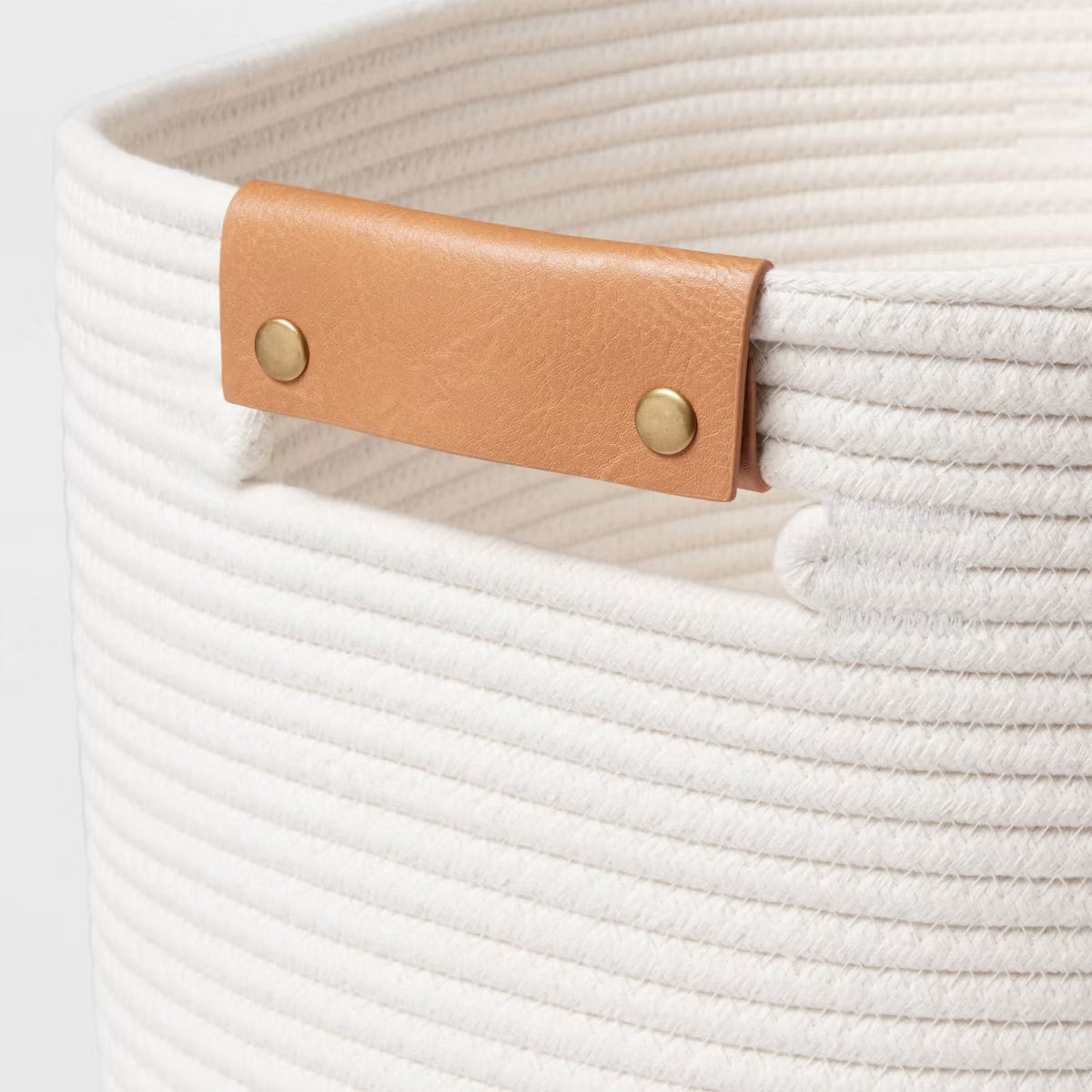 Woven Cotton Laundry Basket