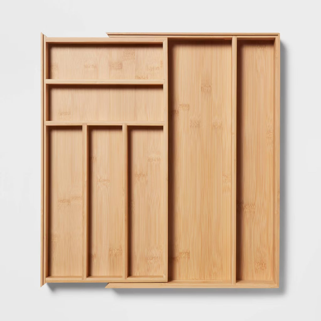 Bamboo Cutlery Organizer