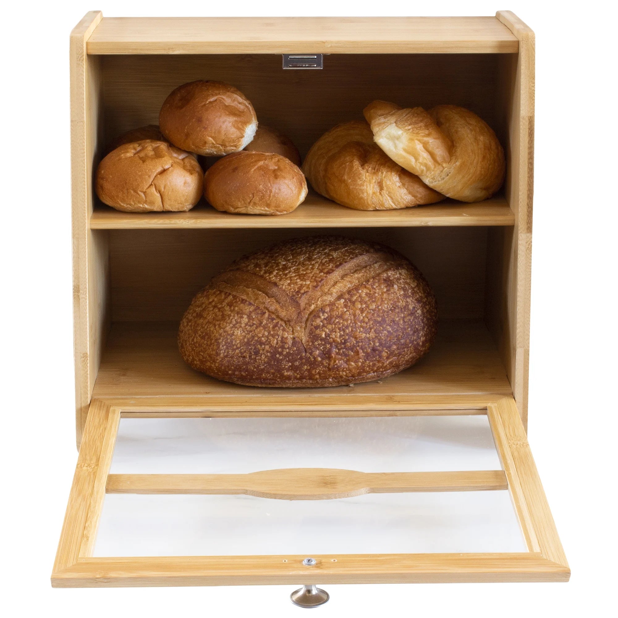 Natural Bamboo Bread Box