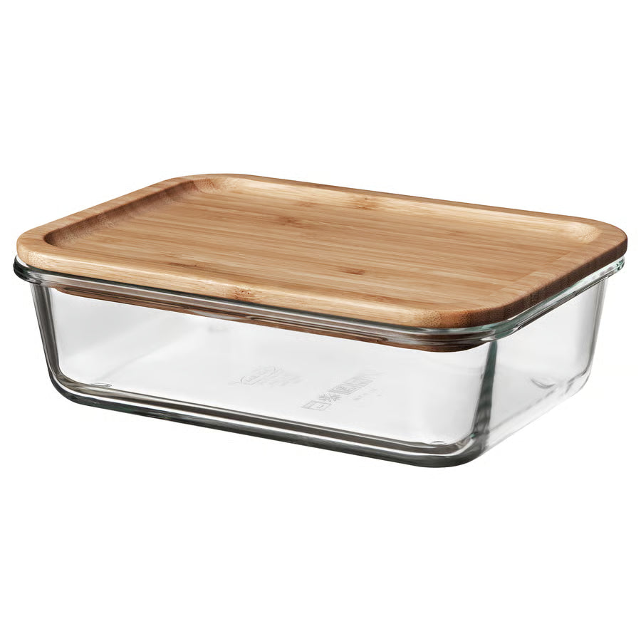 Glass Storage Container with Bamboo Lid