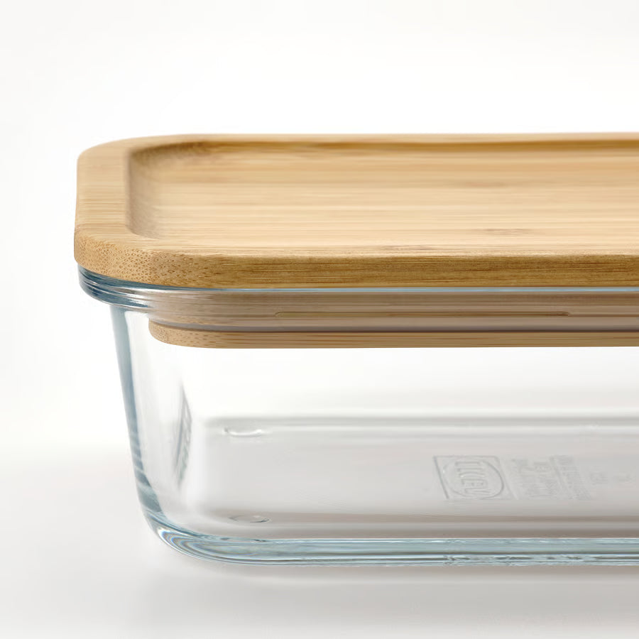 Glass Storage Container with Bamboo Lid