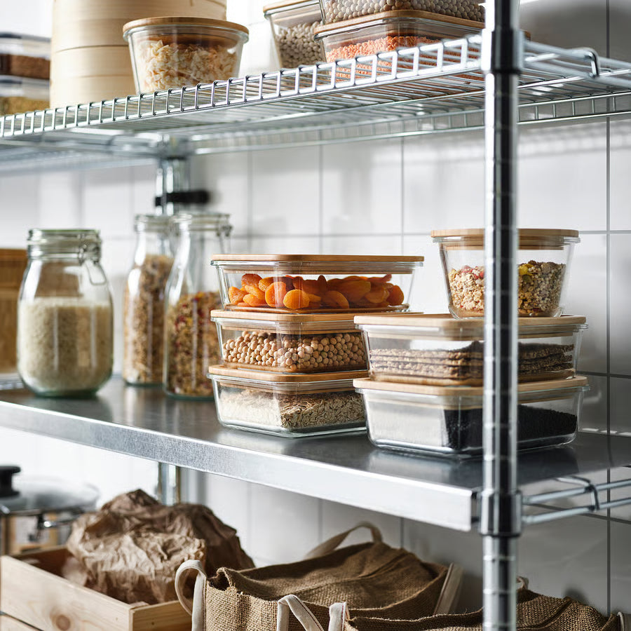 Glass Storage Container with Bamboo Lid